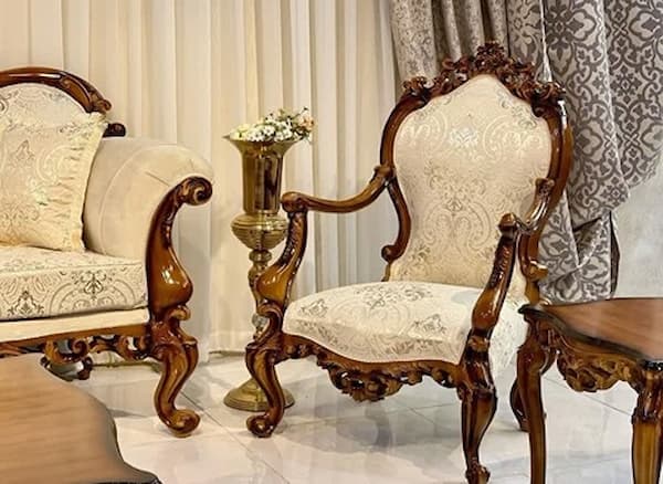 تصویر 5 از قیمت خرید مبل سلطنتی رنگ چوب + فروش ویژه